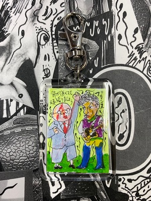 オリジナル手描きドローイングキーホルダー#10