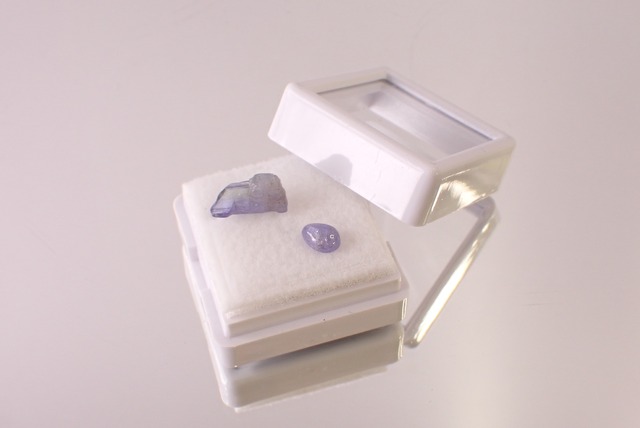 【原石セット】タンザナイト　0.60ct/2.12ct　[D3-398]