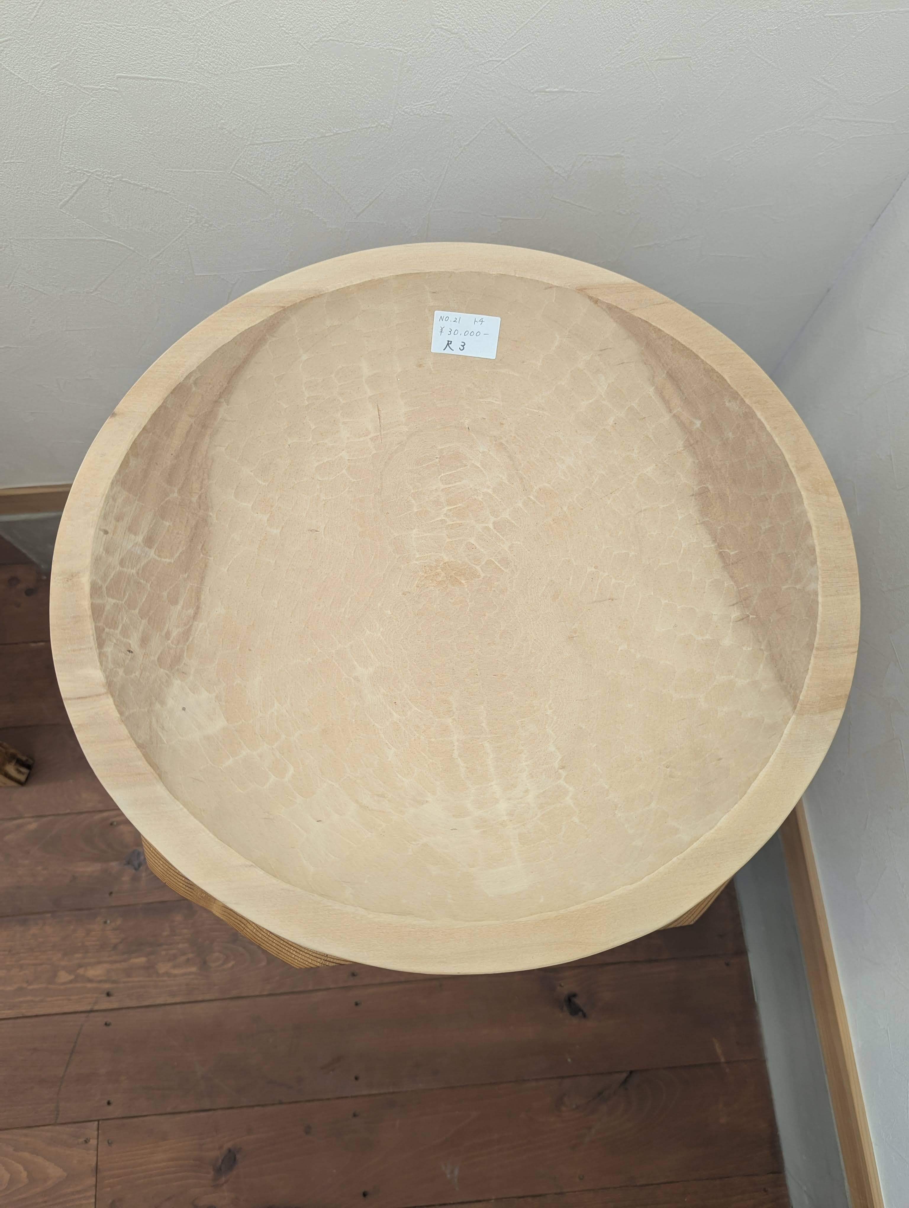 手彫りのこね鉢 №21 トチ 1尺3寸（約39.4cセンチ） | きこりの店