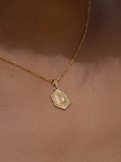 【men's】initial necklace