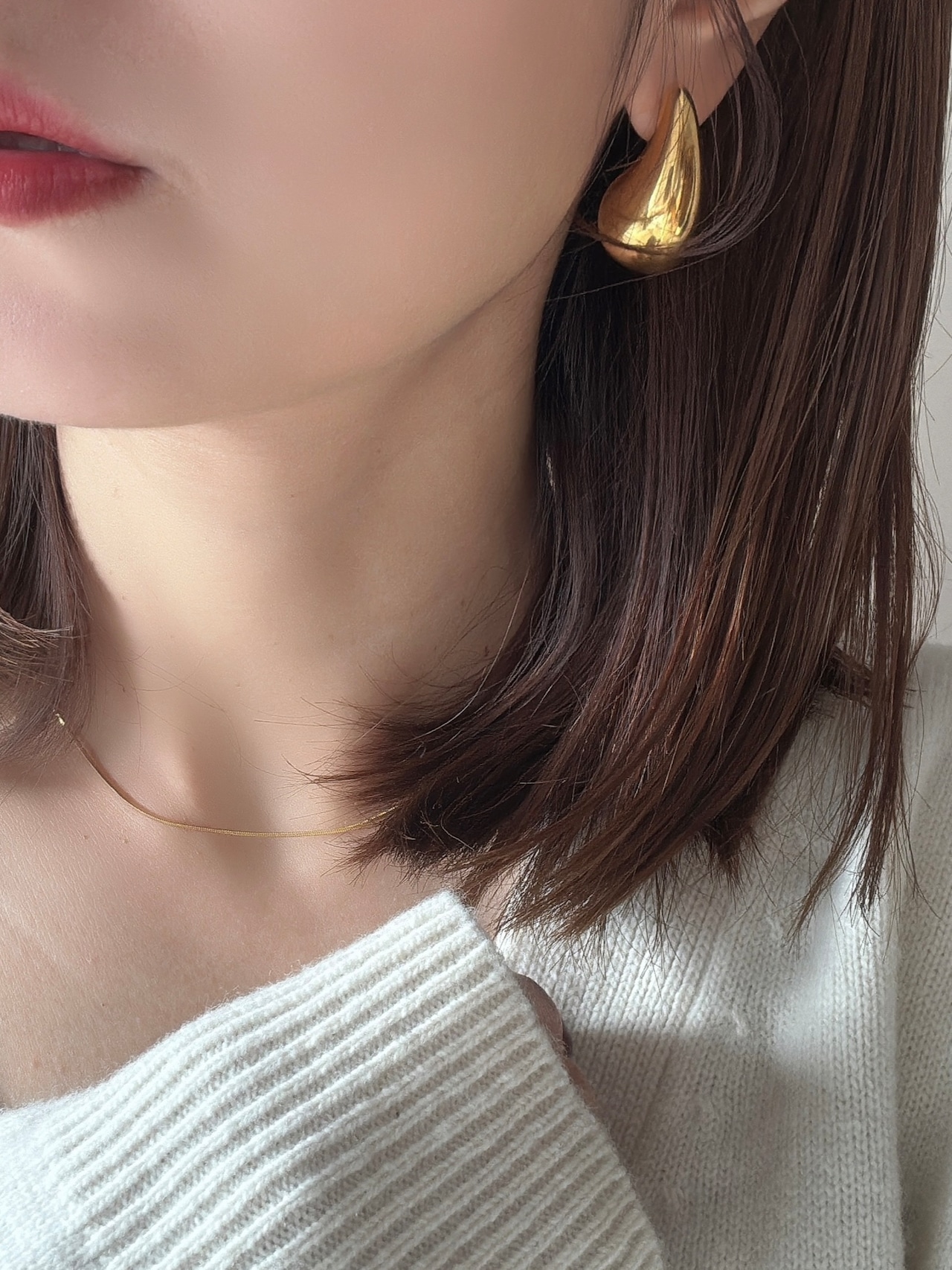 マグネットスネークチェーンネックレス