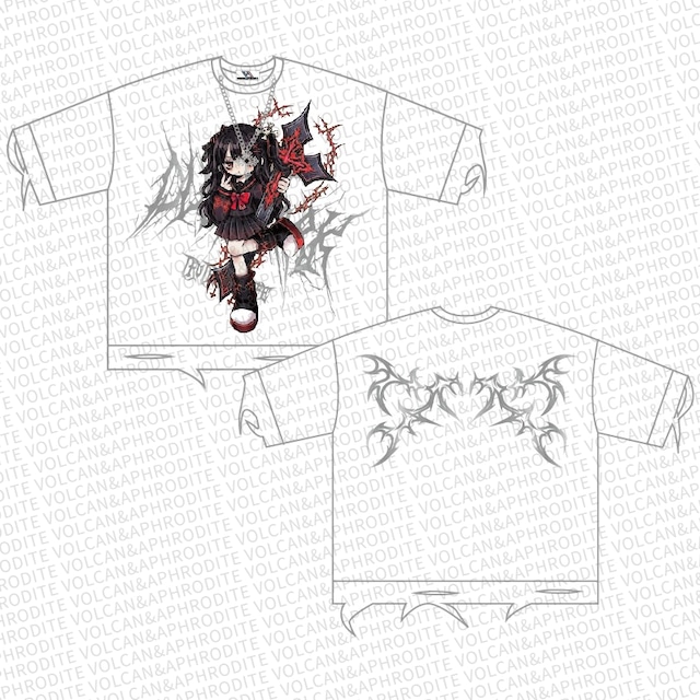 【近日発売予定】新作★パンクセーラーGIRLダメージTシャツ