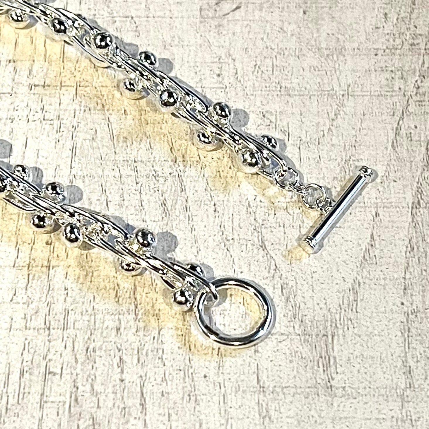 MEXICO MADE DNA CHAIN MANTEL BRACELET -SILVER925- マンテル