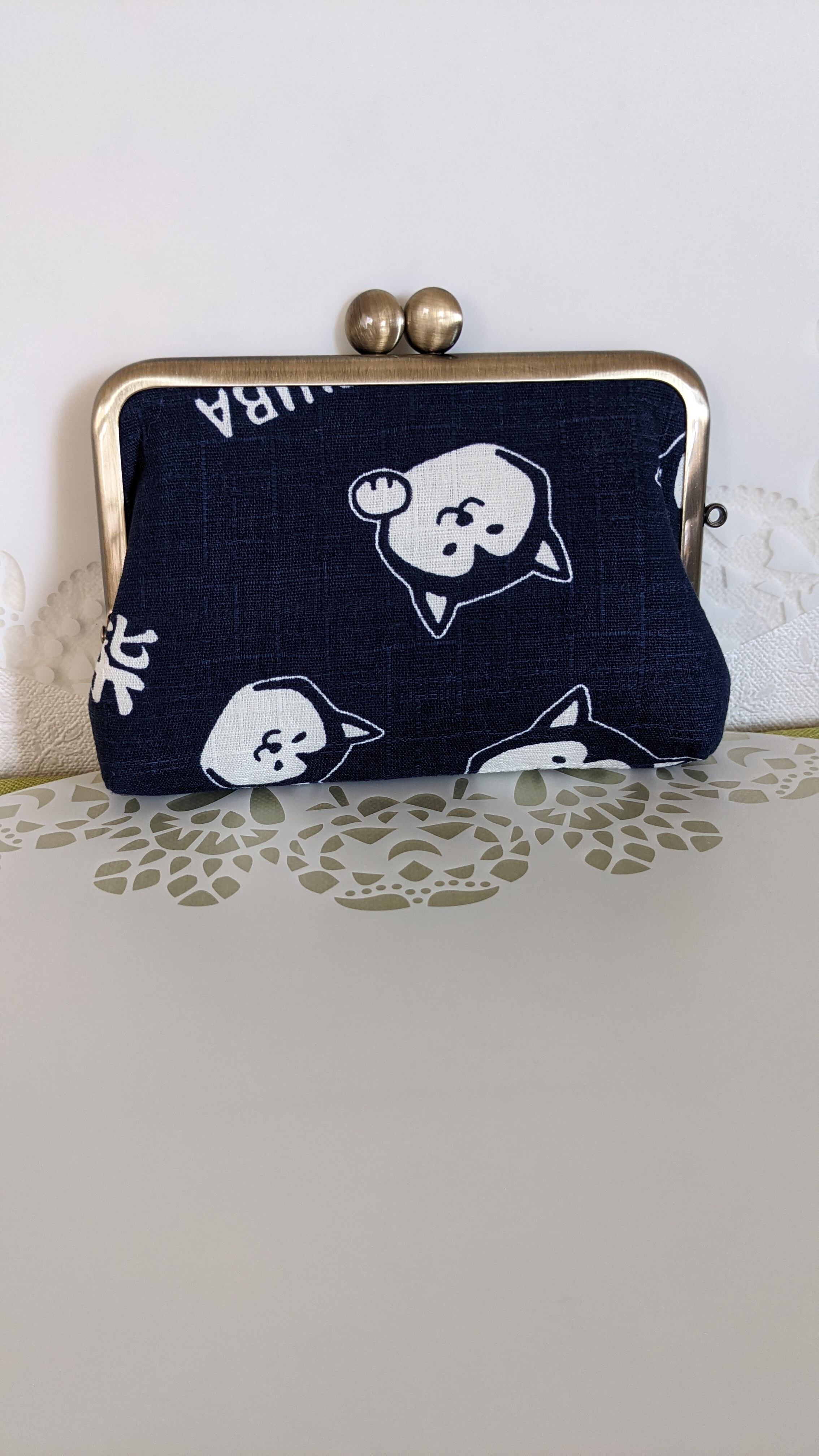 柴犬さんの親子がま口財布 | cat craft
