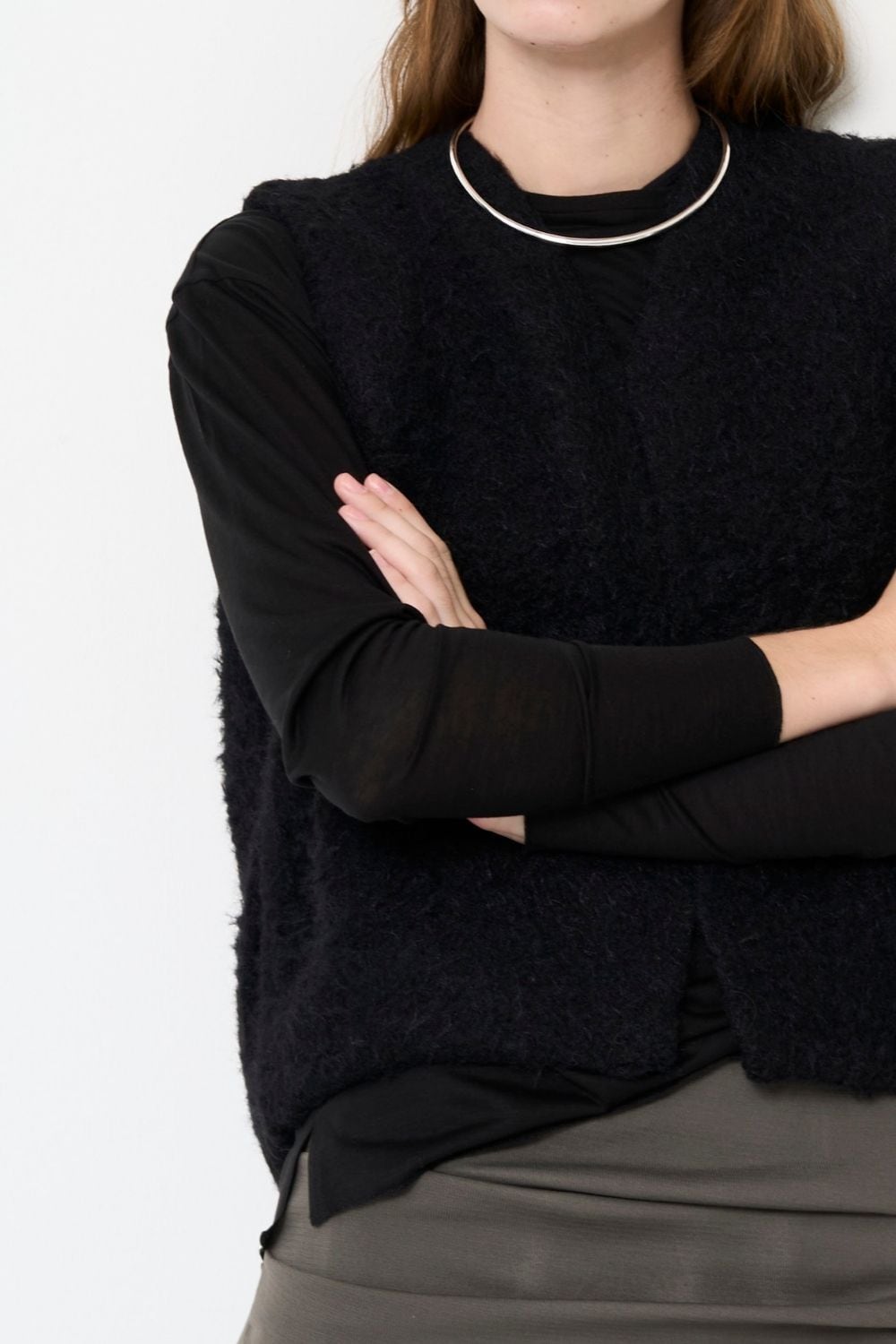 2way Boa Gilet - BLACK | seven dot - ライフスタイルECサイト -