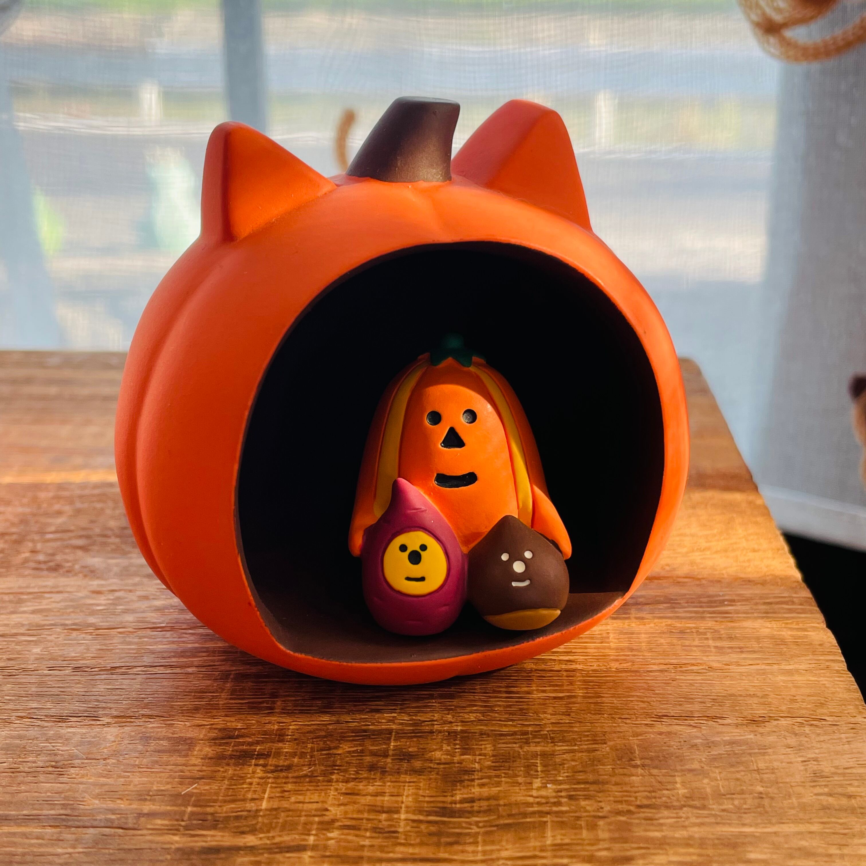 concombre｜コンコンブル｜猫かぼちゃドーム  猫雑貨 ねこ ネコ  ディスプレイ 収集癖 コレクション