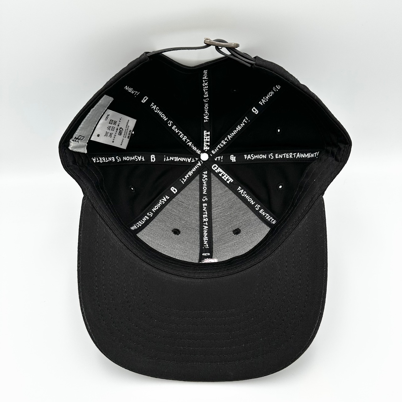 【gifthat オリジナル】gifthat 8panel cap BLK-pin