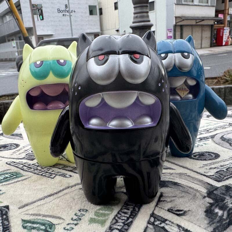 BLACK GANION x CASPCHAN Soft Vinyl Toy、キャスプちゃん ソフビ CASP