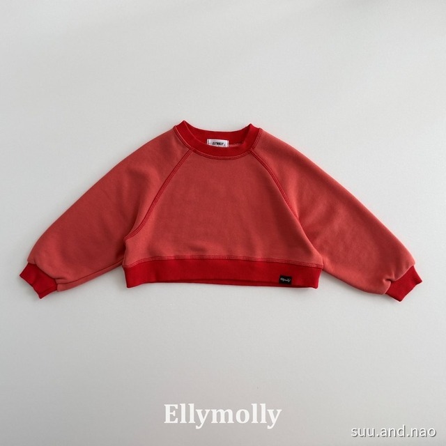 取寄:ELLYMOLLY リズムステッチスウェット/Jr※送料無料