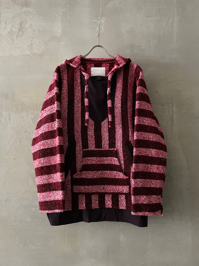 TrAnsference layered pocket mexican parka - garment dyed effect