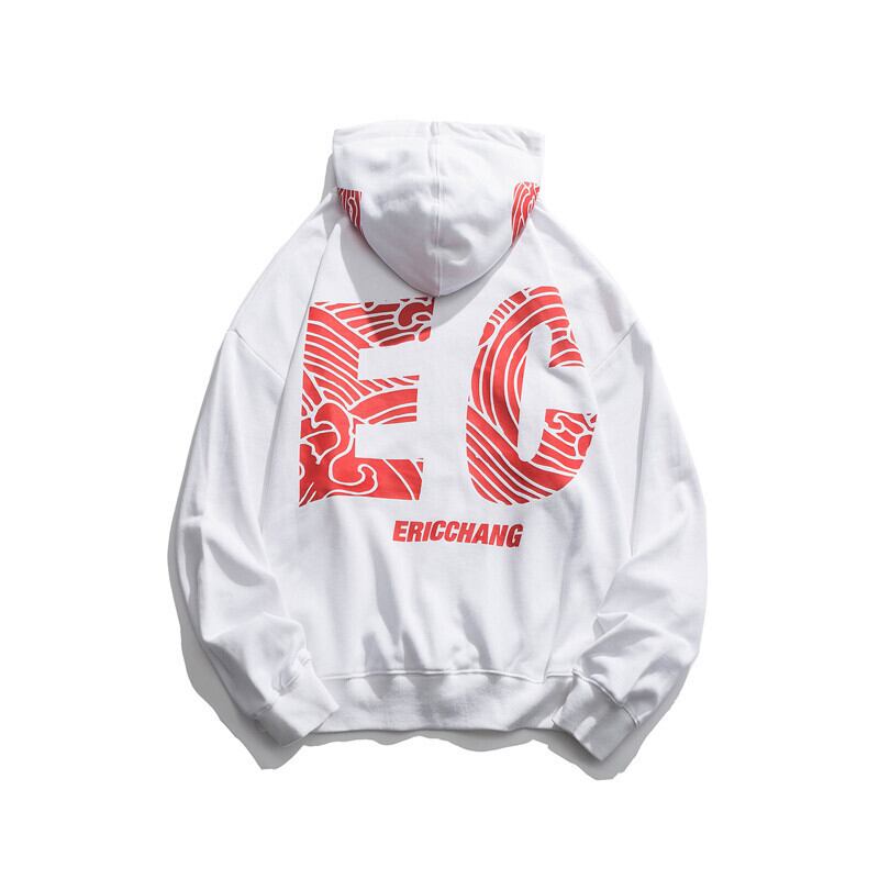Yidao Vintage 20 Autumn ese Tide Letter Print Hooded Sweater Men's All-match LooseTop-アリババ オータム 秋物 ビンテージ hip6-161169445436966