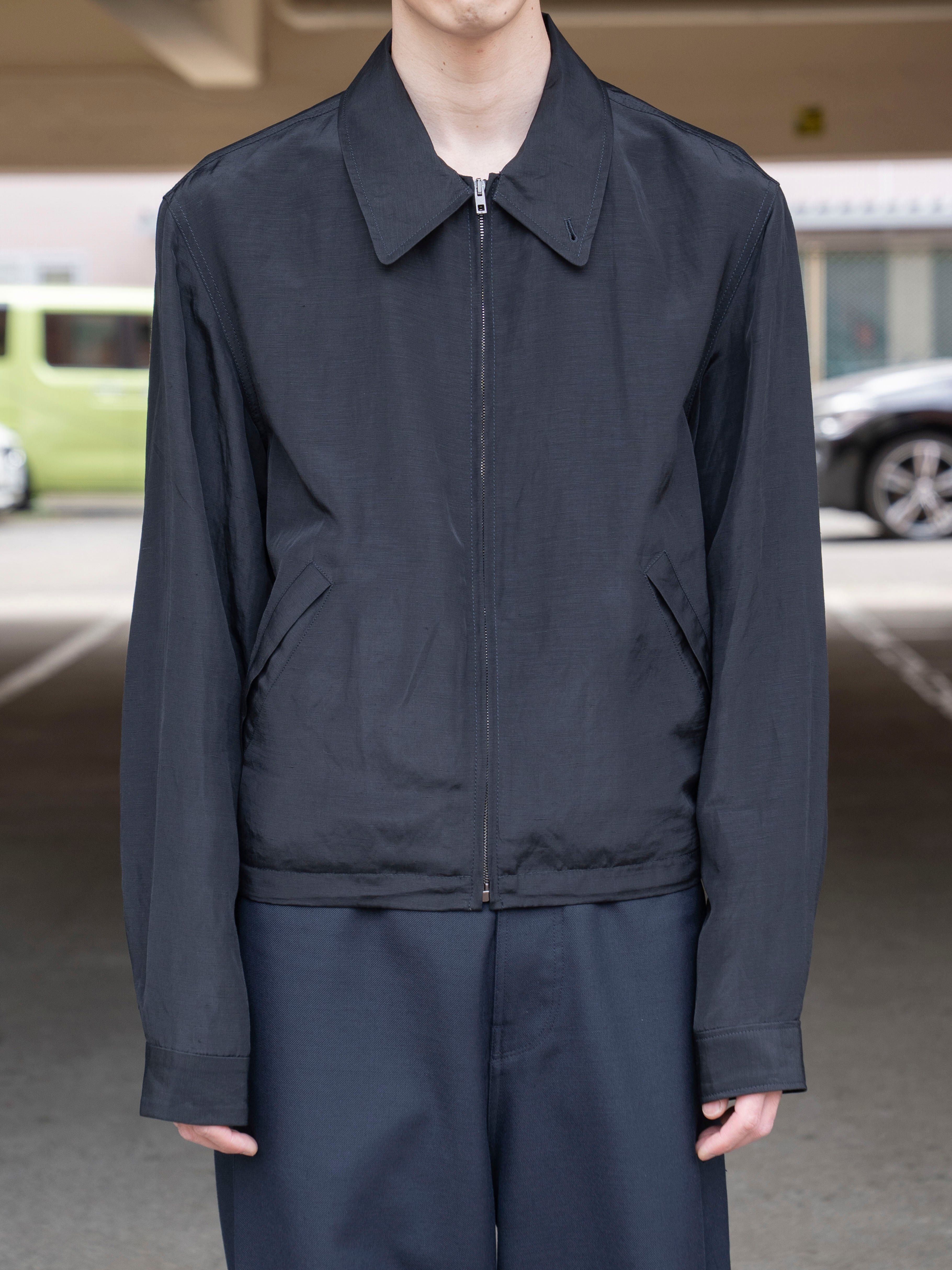 LEMAIRE SHORT BLOUSON BLACK OW1231 LF1022 | BEST PACKING STORE
