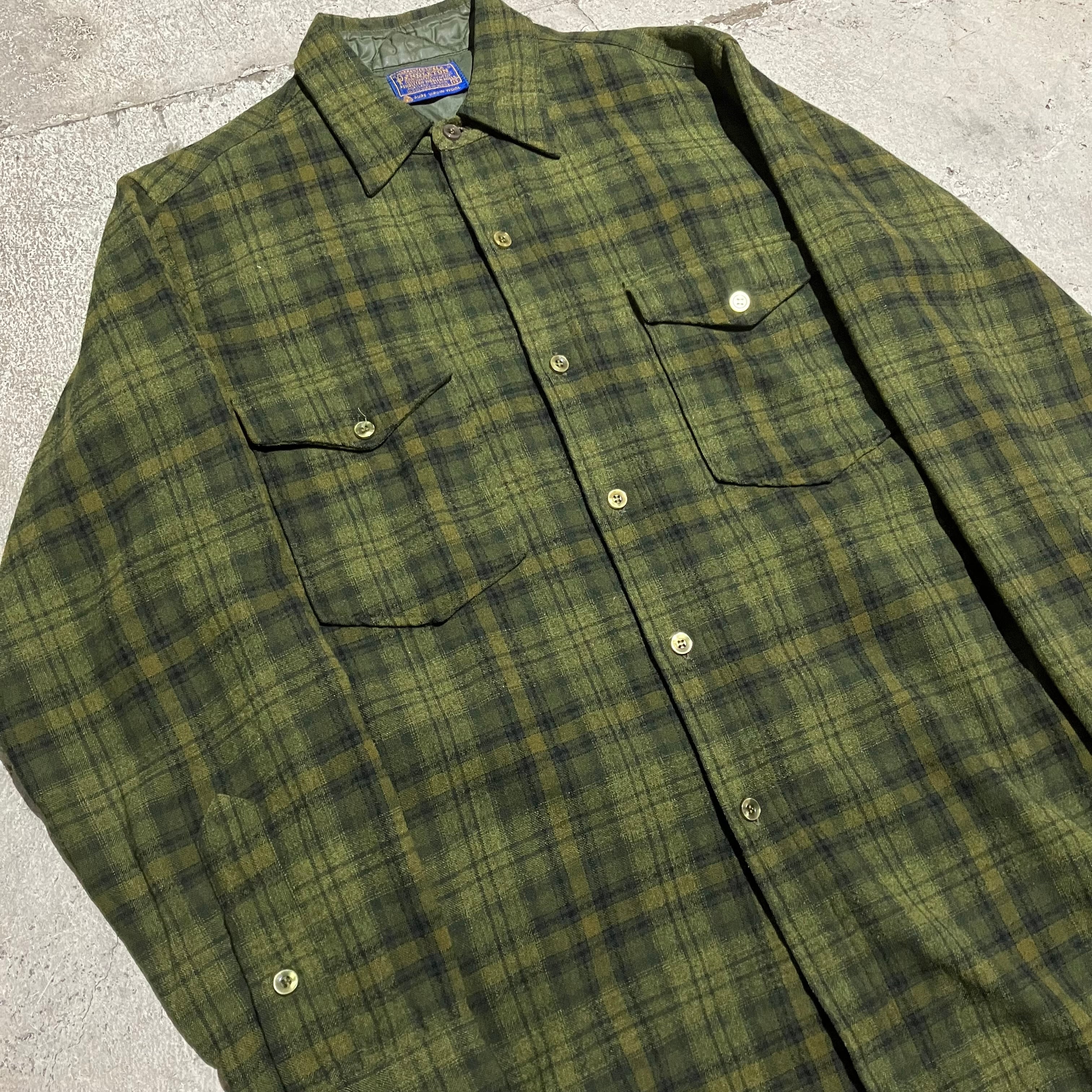 60s〜 PENDLETON / ペンドルトン チェック柄 ウールシャツ