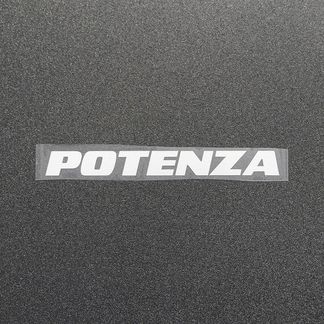 POTENZA ポテンザ カッティングステッカー シルバー 1枚 縦15mm×横