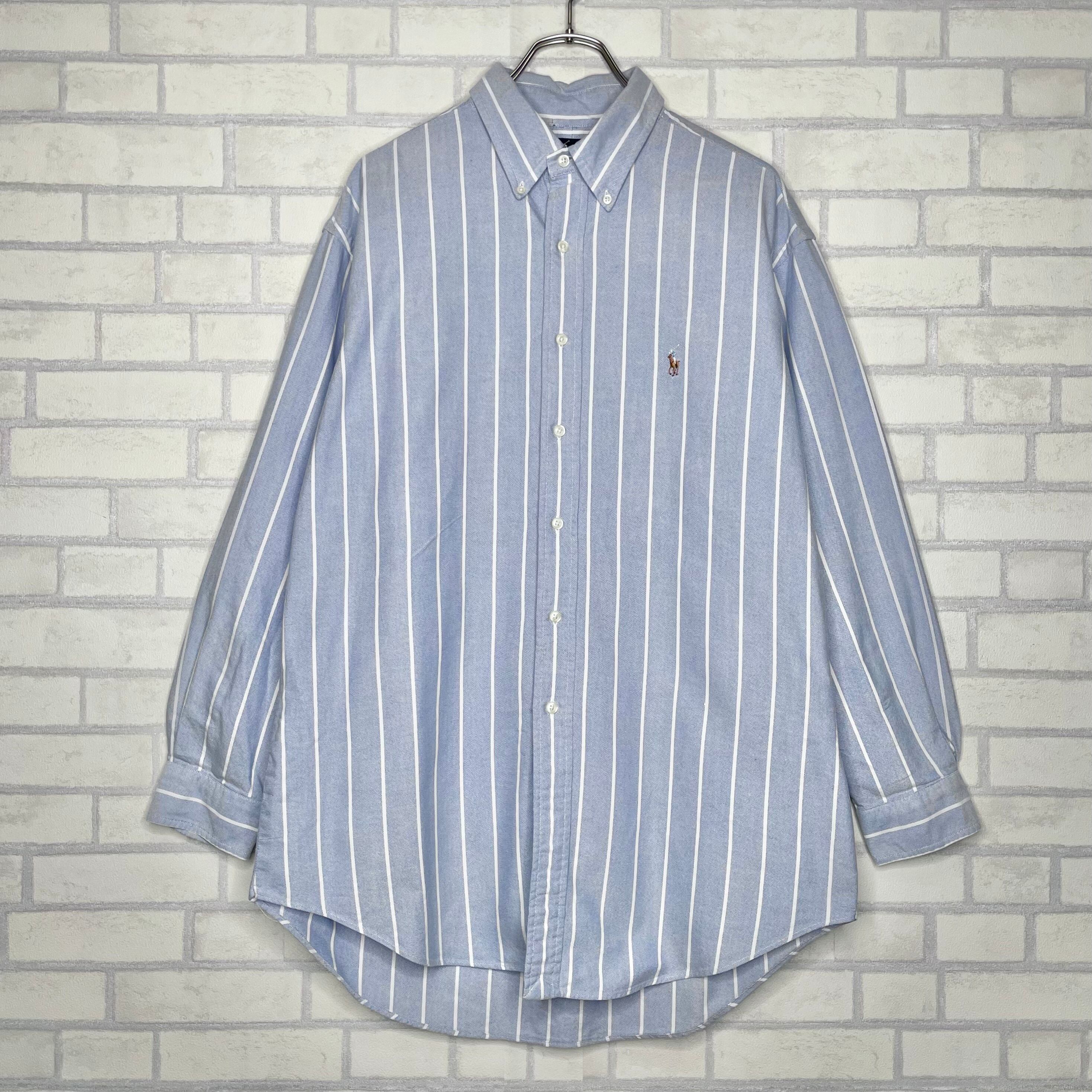 Ralph Lauren 長袖シャツ XL相当 ストライプ コットン100% | 古着屋 