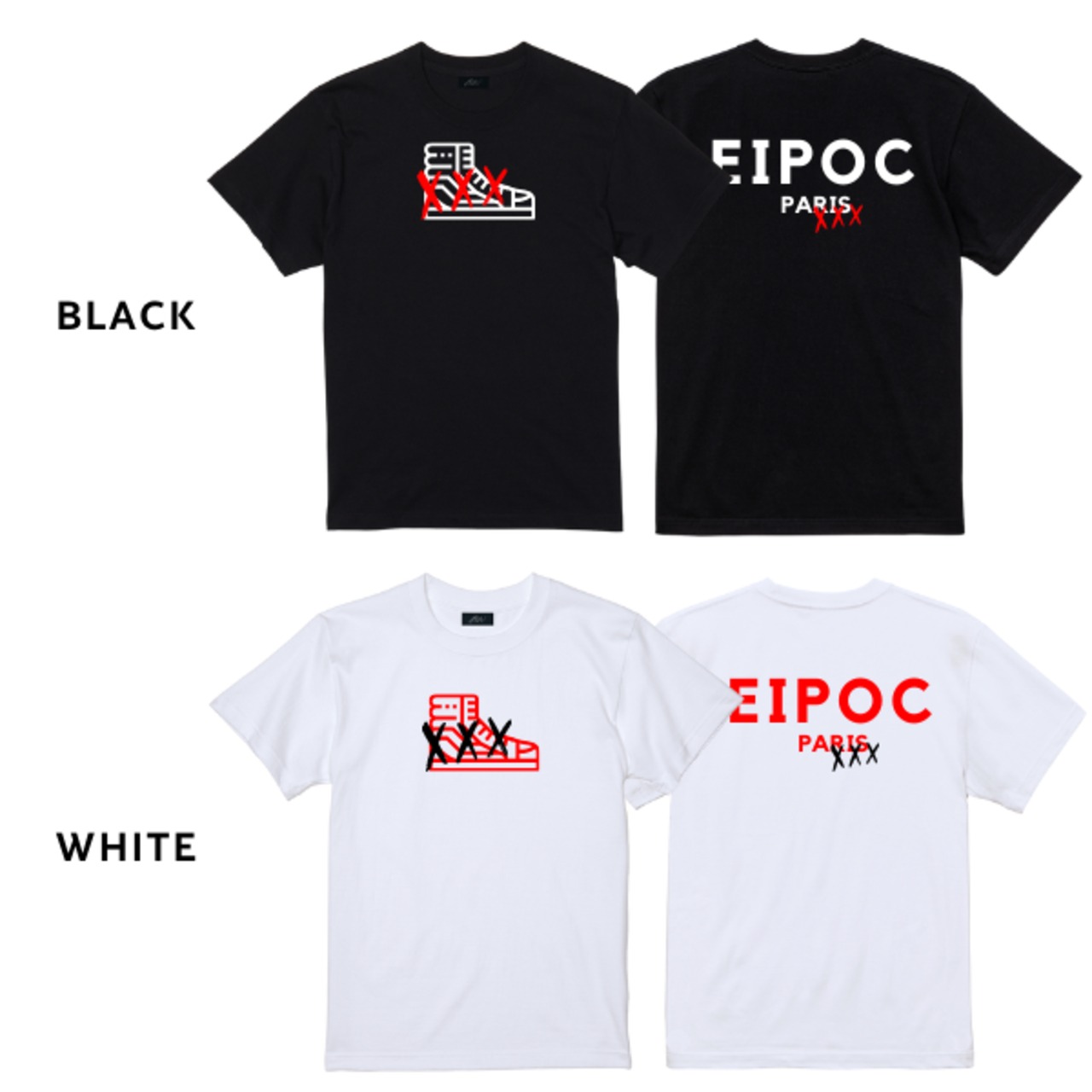 EIPOC PARIS「"VN" Sneaker S/S T-Shirts Orange/White」 - 9