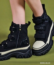 サイドペイントベルトスニーカー (BLACK) CQ-47520