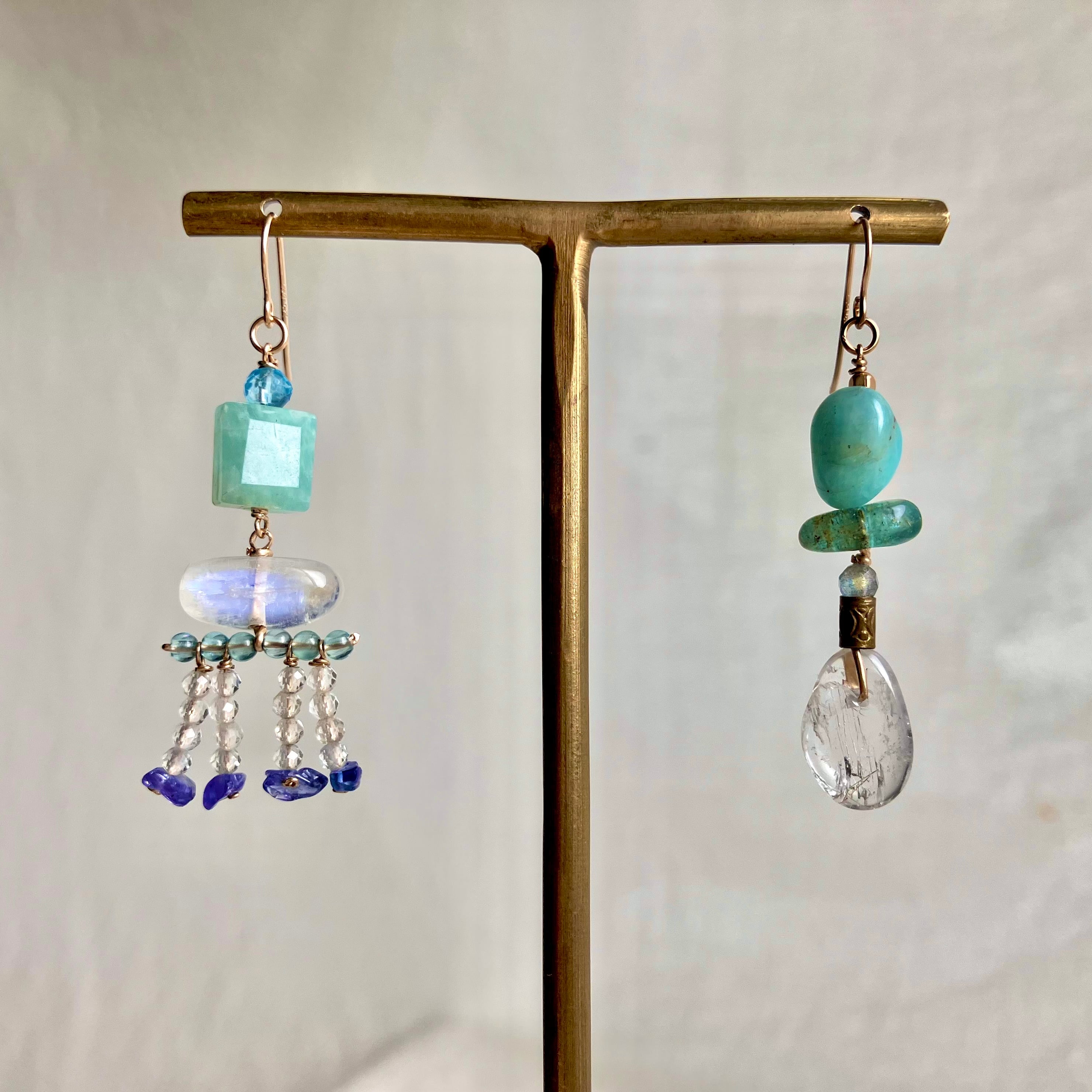 ♡フレンチラベンダーピアス♡14kgfピアス(イヤリング変更可)