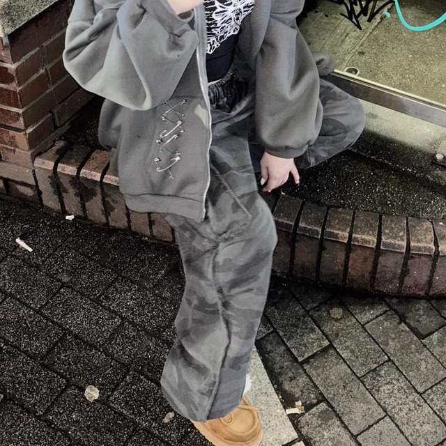 【1/14新着】カモフラダメージカーゴパンツ