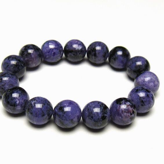 チャロアイト ブレスレット 15mm一点物 おまかせ便 111-49282