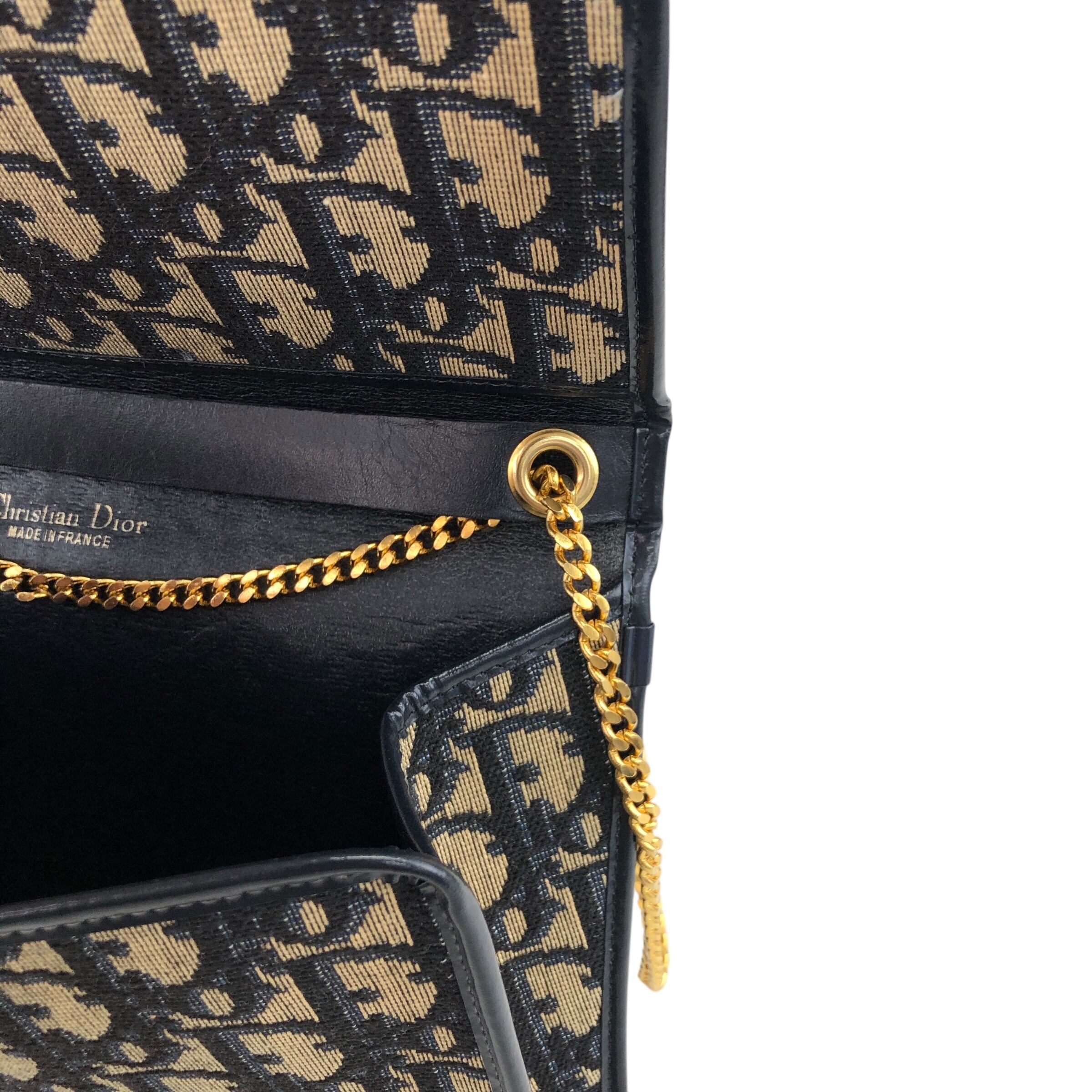 ヴィンテージ✨Christian Dior トロッター チェーンショルダーバッグ Christian Dior クリスチャン ディオール トロッター ショルダー