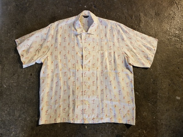 COMME des GARCONS HOMME PLUS/コムデギャルソン 94ss 総柄シルク半袖 