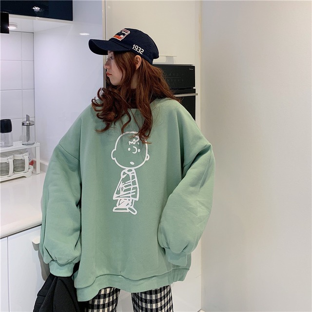 トレーナー レディース 韓国 おしゃれ コーデ 大人 秋冬 大きいサイズ おすすめ 大きめ オーバーサイズ かわいい 海外 安い 着こなし カジュアル 冬 春 シンプル クルーネック 通販 通勤 長袖 人気 ゆったり ロゴ 代 30代 40代 2331 Sayurio レディースアパレル