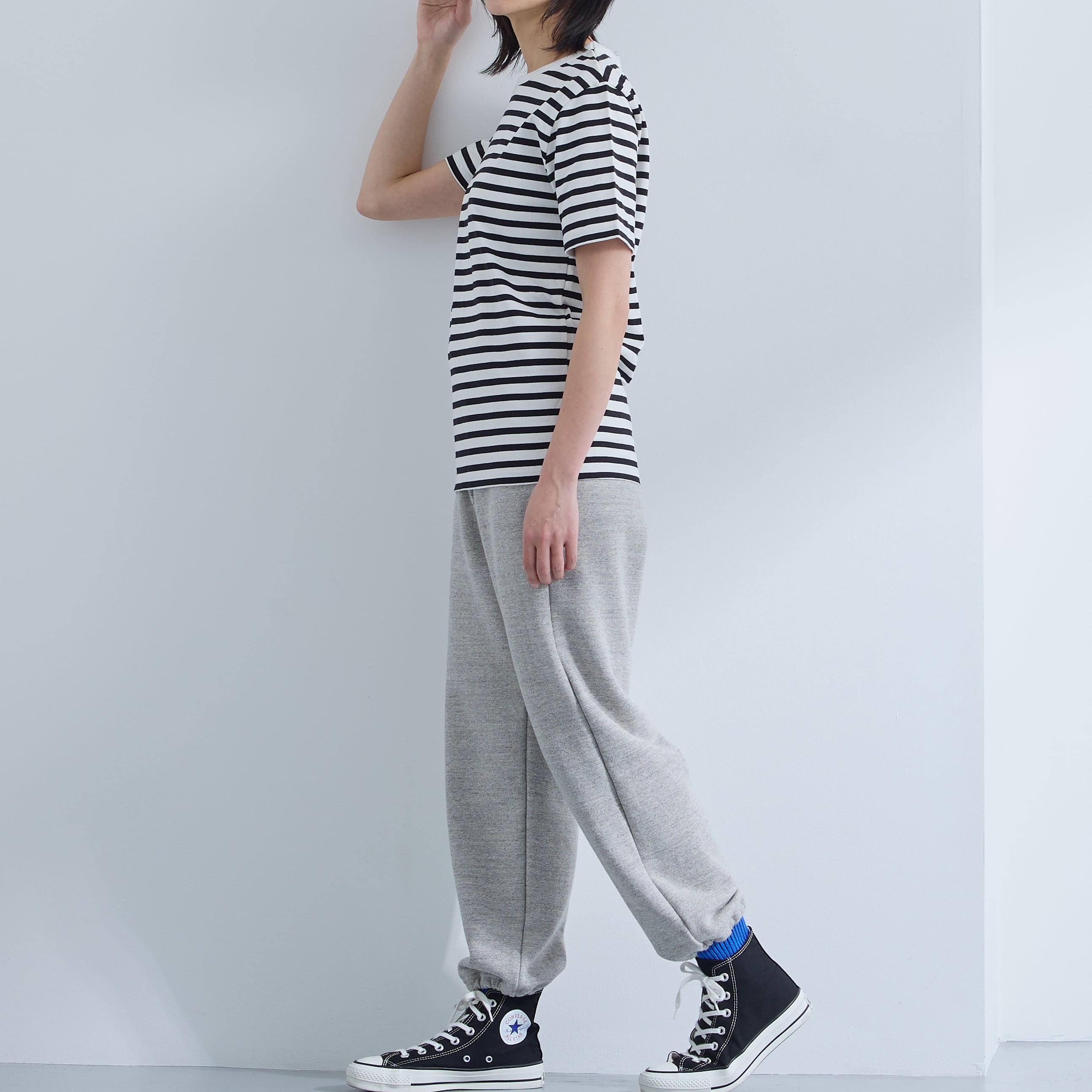 A.U.G relaxing 半袖ボーダークルーネックTシャツ /800012 | AUG