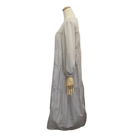 ❨新品❩ Super Beauty ティアードワンピース スーパービューティー ワンピース 2023年春夏入荷 デニム風ジャージ