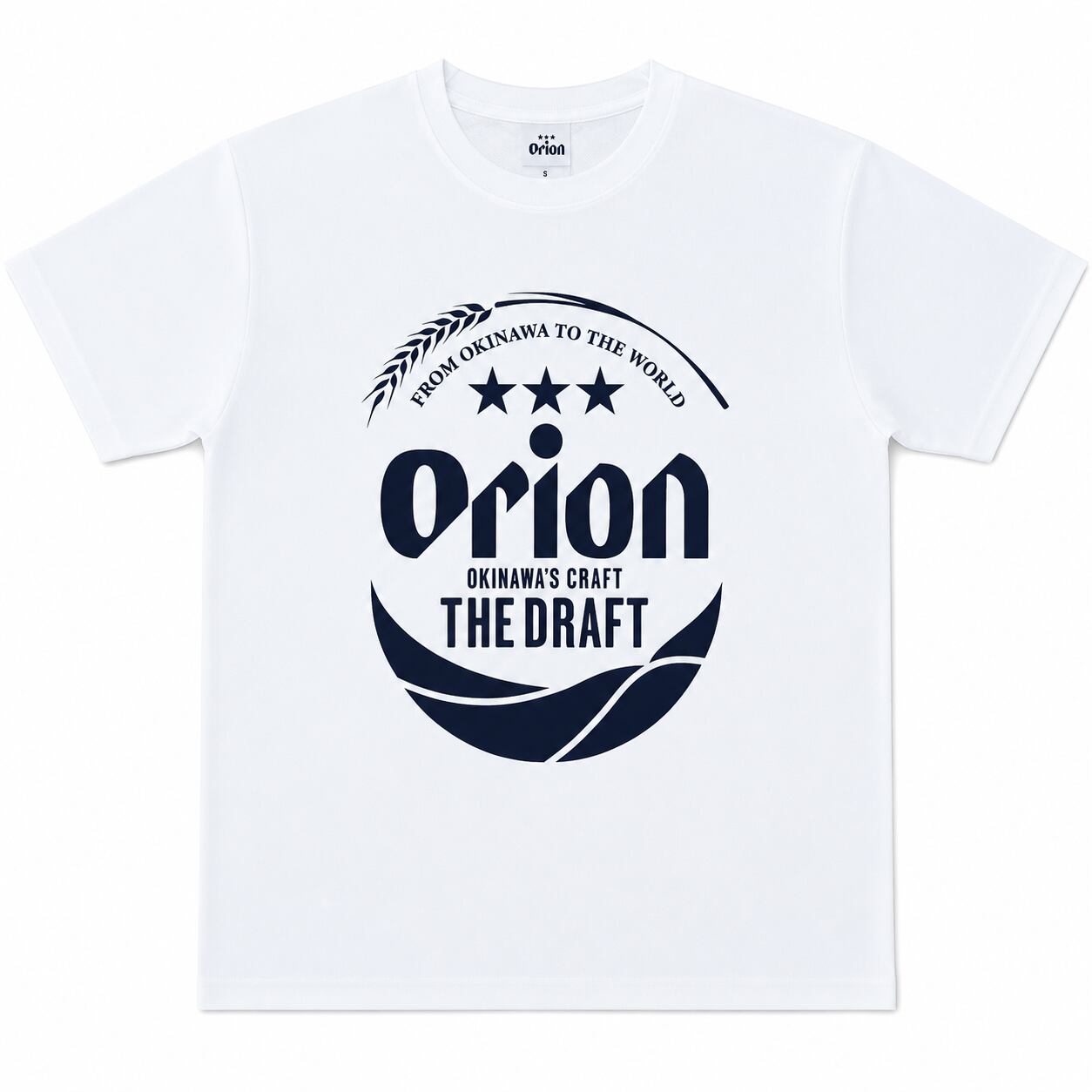 【正規品】オリオンビール Tシャツ 2026 新発売 (ホワイト)メッシュ素材 ドラフト缶 S ~LL (※ご注文日から1~3営業日で発送いたします)