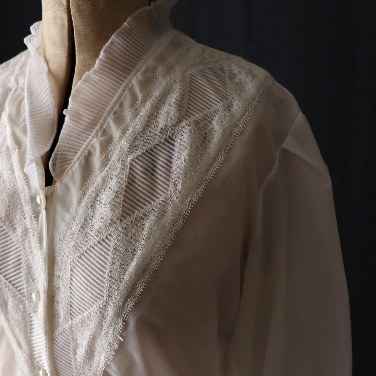 euro antique white blouse フランスアンティークブラウス | corteo