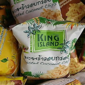 ココナッツチップ プレーン味 roasted coconut chips (plane) มะพร้าว อบ กรอบ 40g