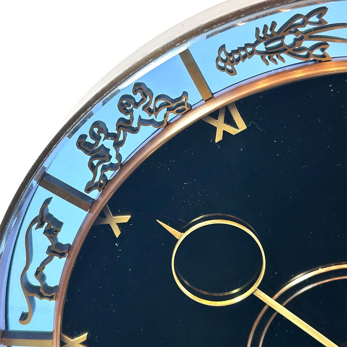 Vintage Kienzle Germany zodiac table clock | PANIC ART MARKET
