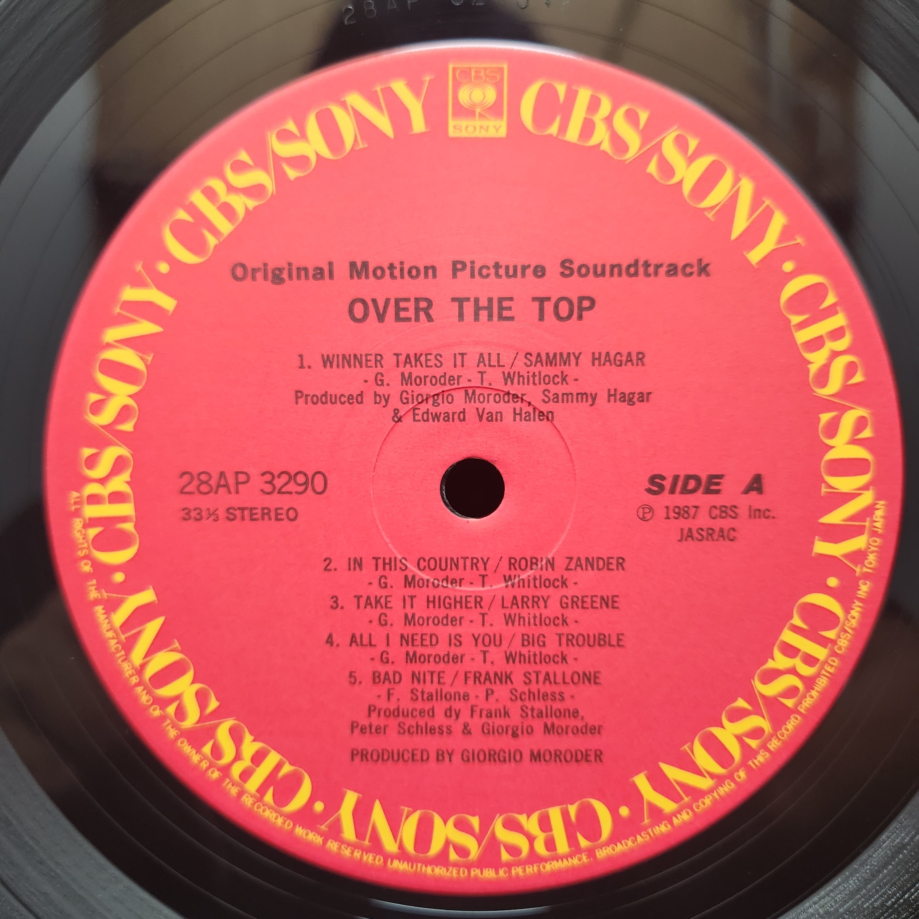 Various / Over The Top (Original Motion Picture Soundtrack) [28AP 3290] - 画像3