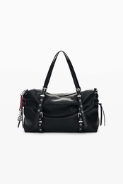 【desigual】レザータッチショルダーバック