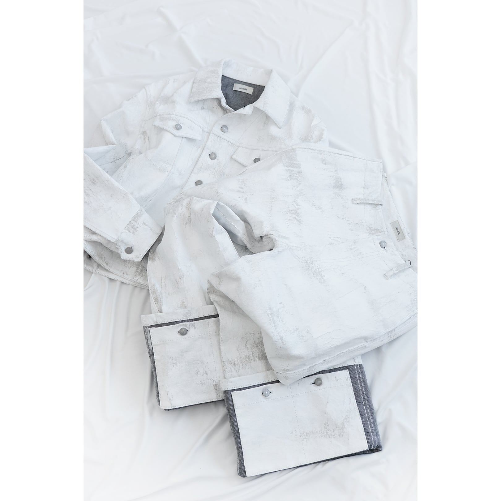 Nomat 24AW White Painting Car Coat