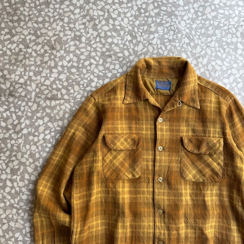 PENDLETON / 60’s Wool Board Shirt size L