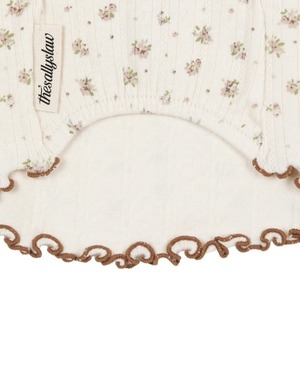 【予約】[ thesallyslaw ] Chloe top ｜Milk Floral