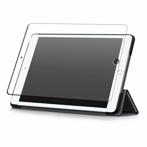 Nutmeg【ケース ガラスフィルム 硬度 9H】iPad Air3 （2019）/iPad Pro 10.5インチ フィルム タブレット 保護フィルム 強化 ガラス 保護 フイルム ラウンドエッジ加工 高透過率 高感度 飛散防止 iPad Air3 2019 10.5インチ ケース 三つ折り保護カバー クリアバックケース