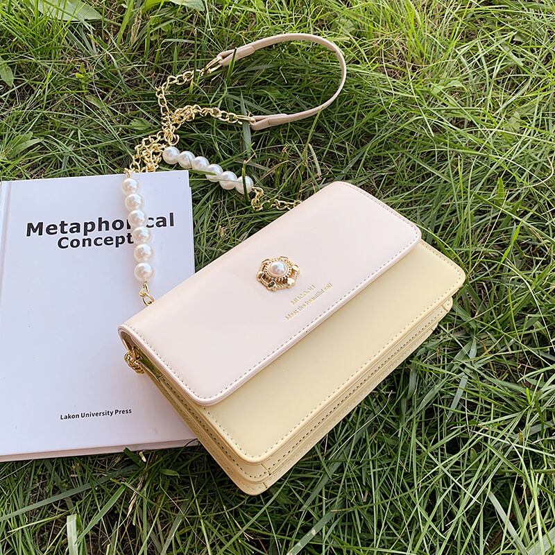 サマーパールチェーン 夏物 真珠 スクウェア Tiancai_Wing_Bag36588036647