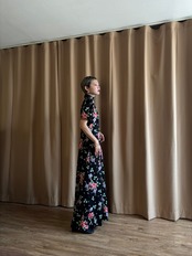 vintage floral import maxi dress-4650-4