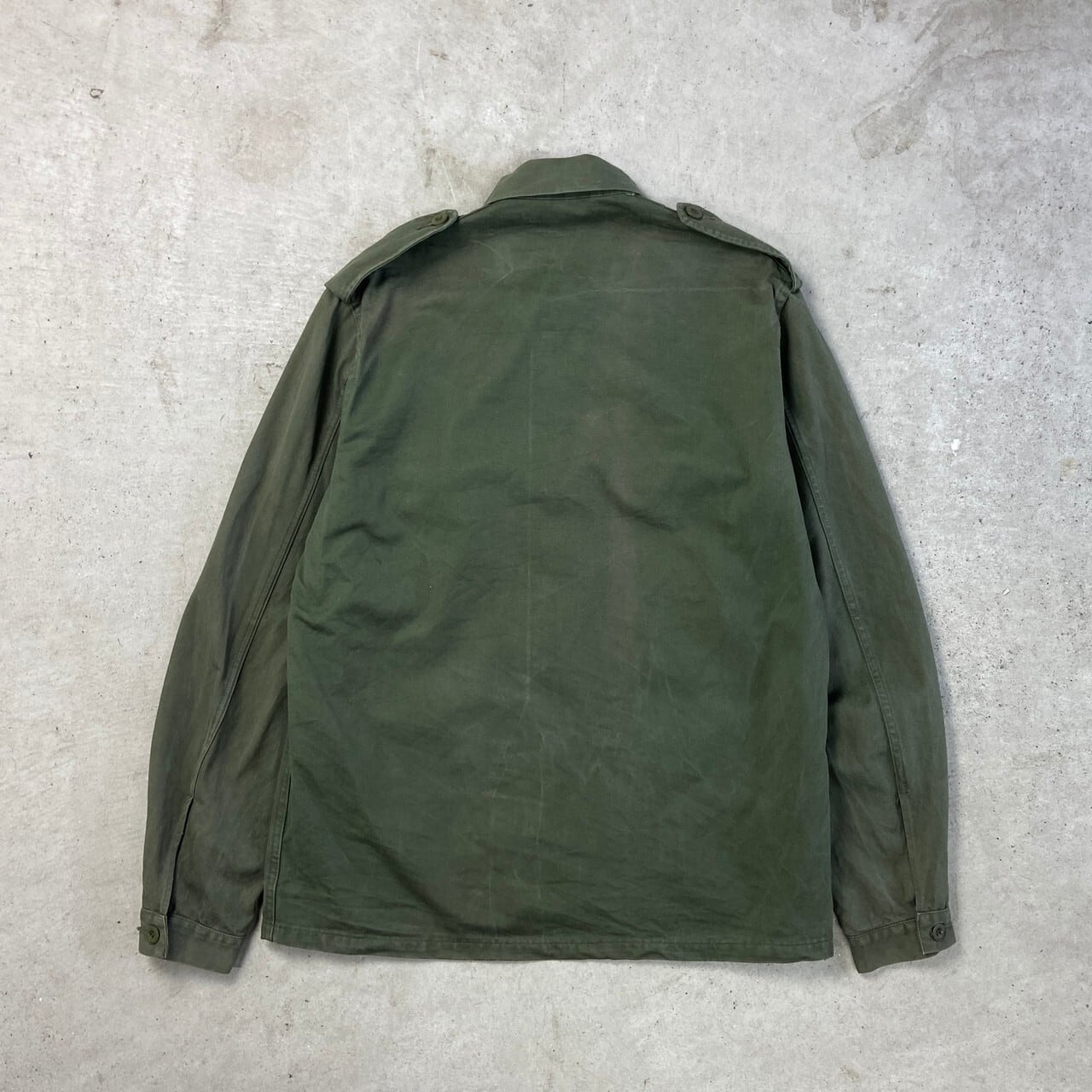 80年代 ベルギー軍 フィールドシャツ ユーロミリタリー メンズL-XL相当 