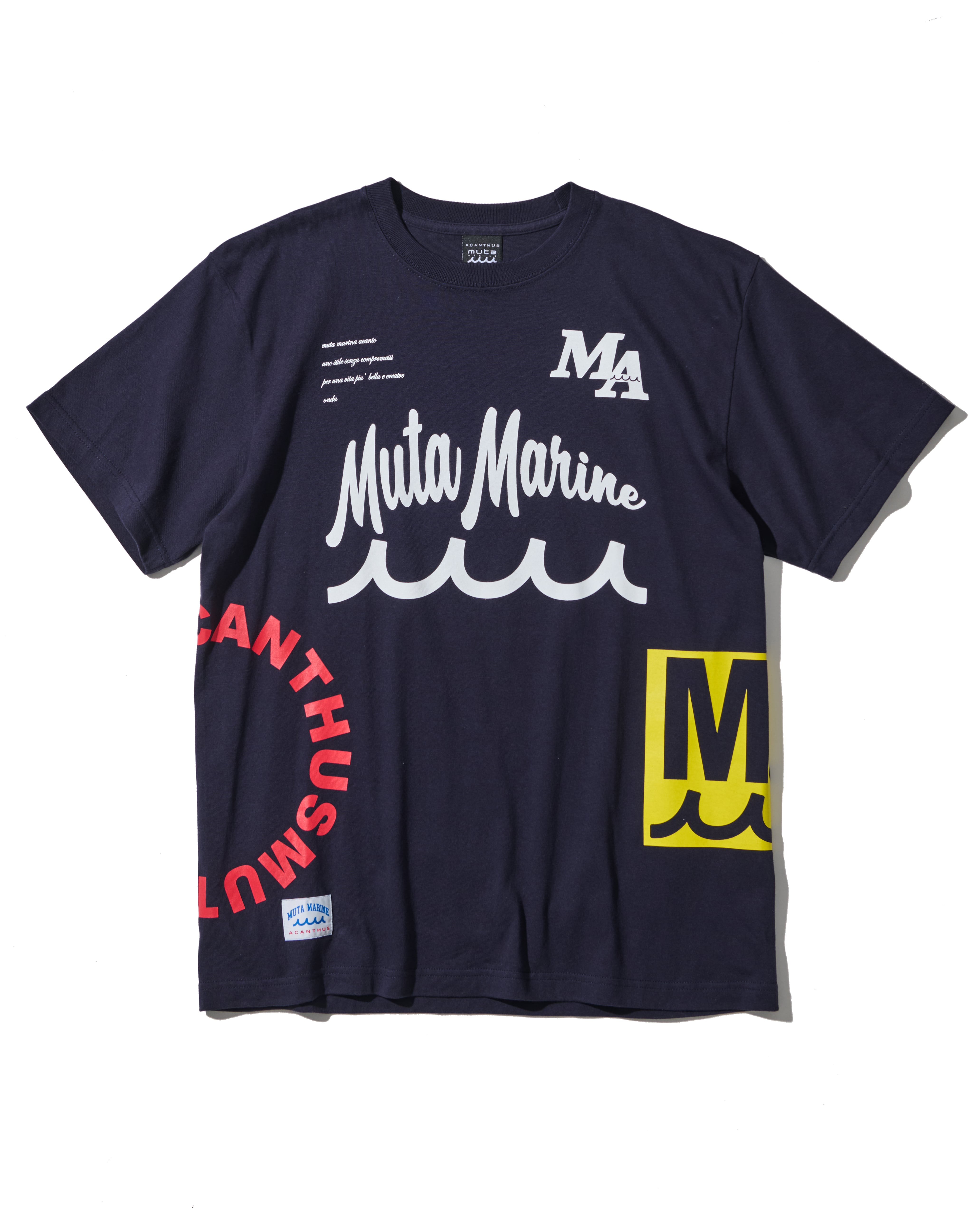 muta MARINE × ACANTHUS テストプリント Tシャツ | ACANTHUS ONLINE STORE