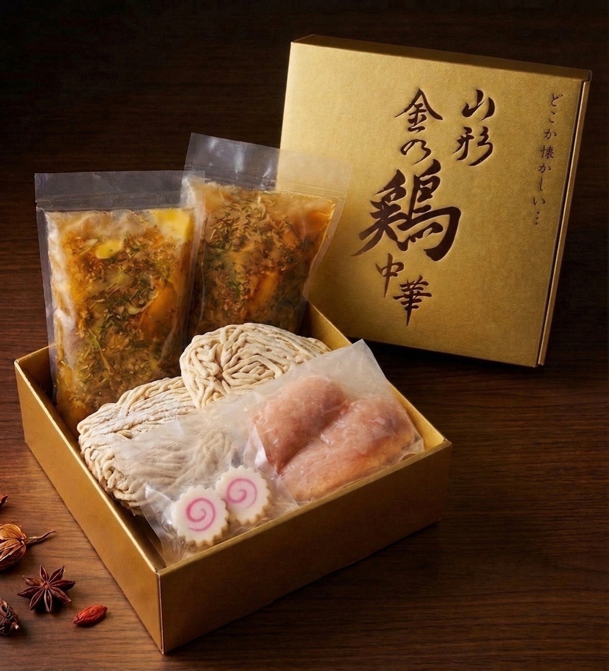 食品サンプル 蒸し鶏の中華粥とプレミアムモルツセット 原寸大サイズ 新旬屋本店