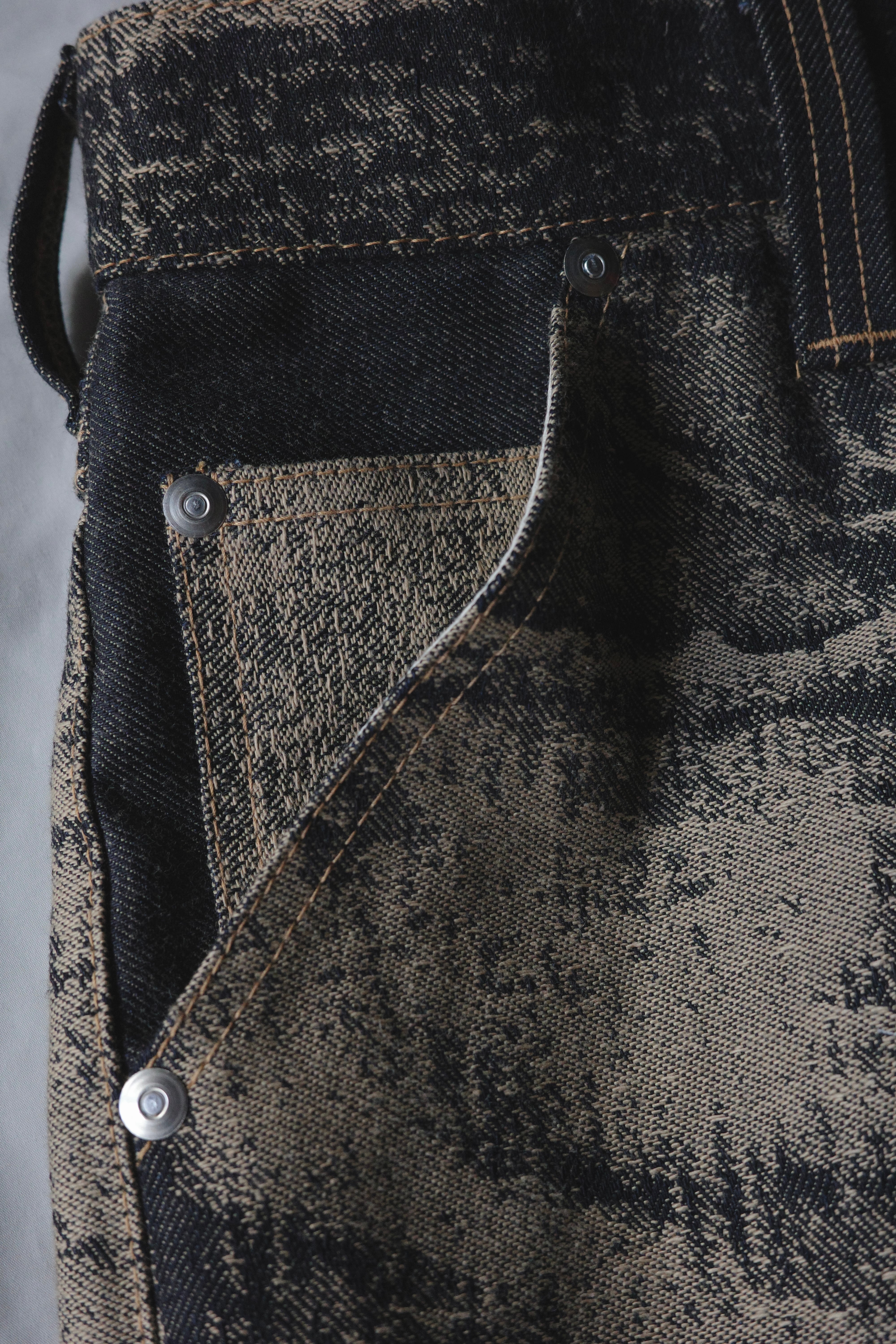 daisuke tanabe【x-ray jacuard denim trouser -black-】 | lloomm