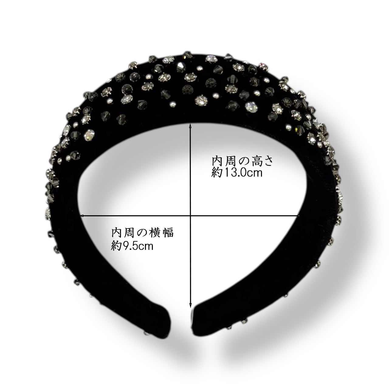 BIBIベルベットビジューカチューシャ | 【公式】ヘアーアクセサリー