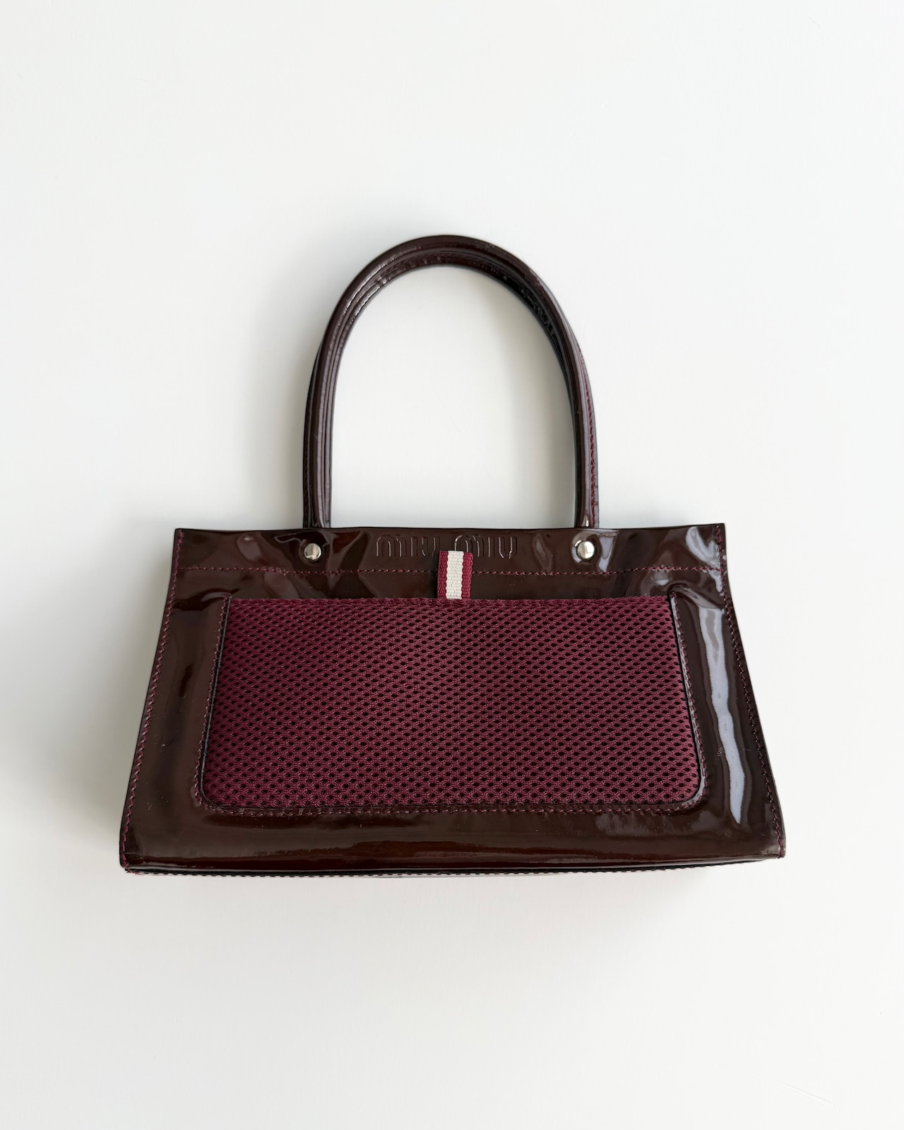 SS2000 MIU MIU ENAMEL HAND BAG