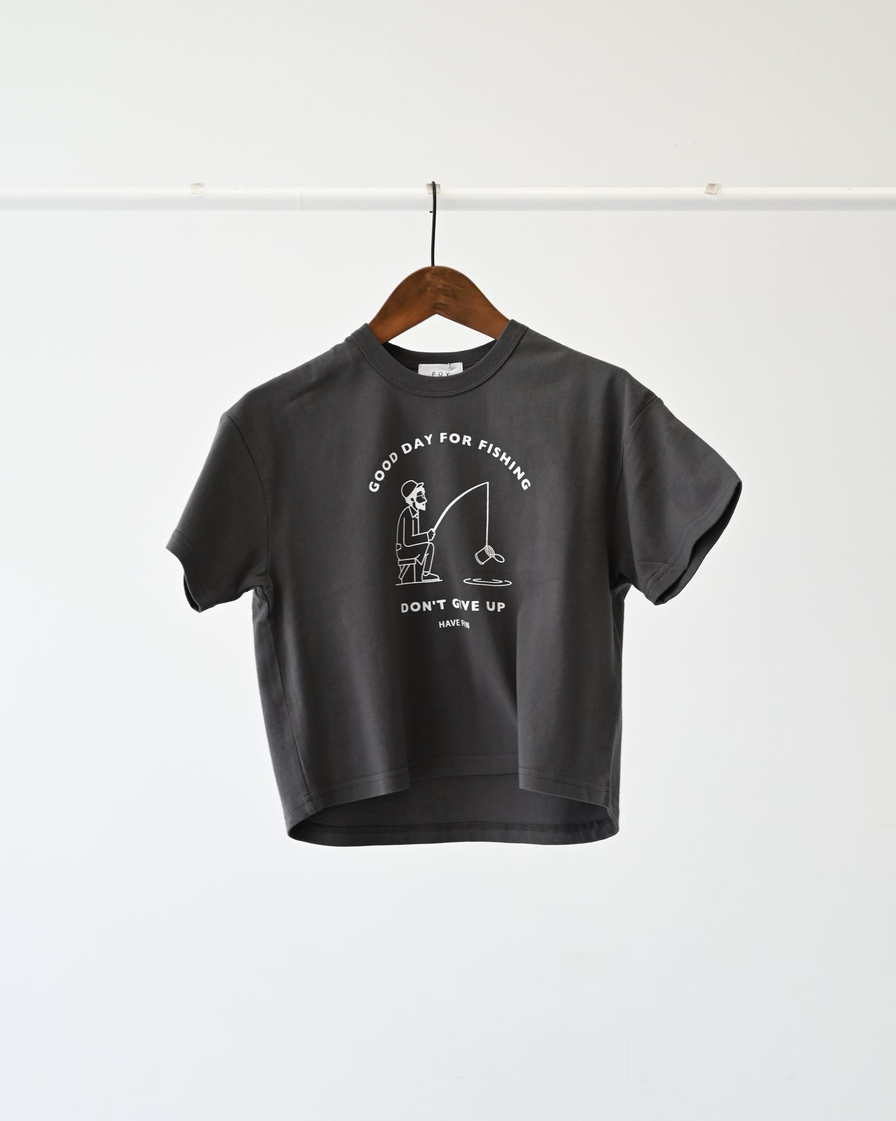 FOV(フォブ) / FISHING Tシャツ / チャコールグレー / 90-160cm