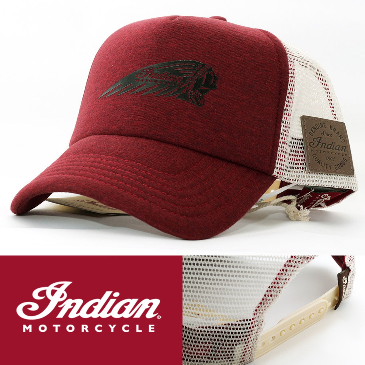 インディアン モーターサイクル 帽子 メッシュキャップ Indian 