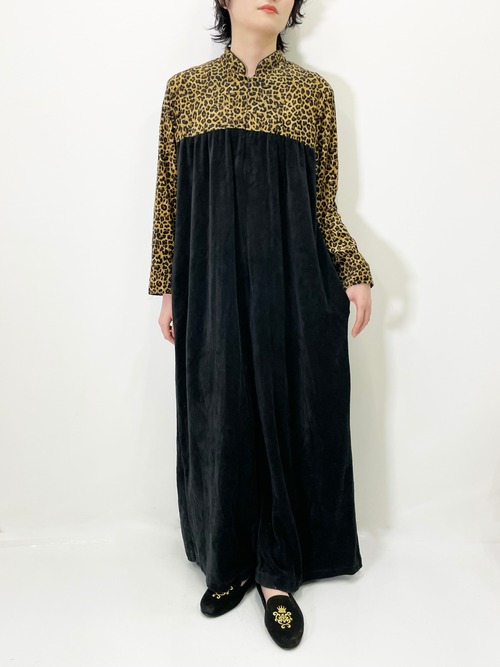 Vintage Leopard A-Line Dress